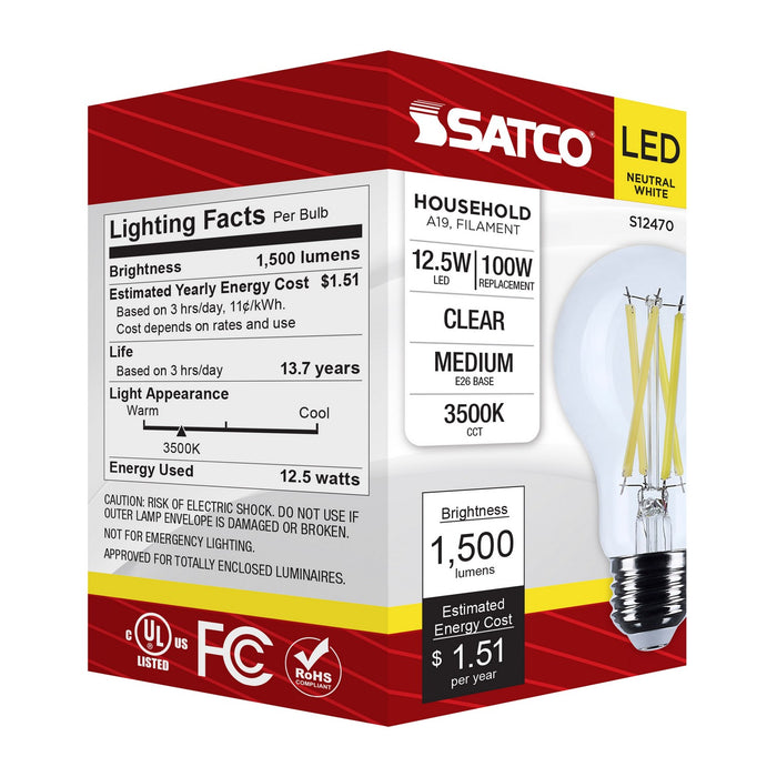 Satco S12470 Light Bulb, Clear