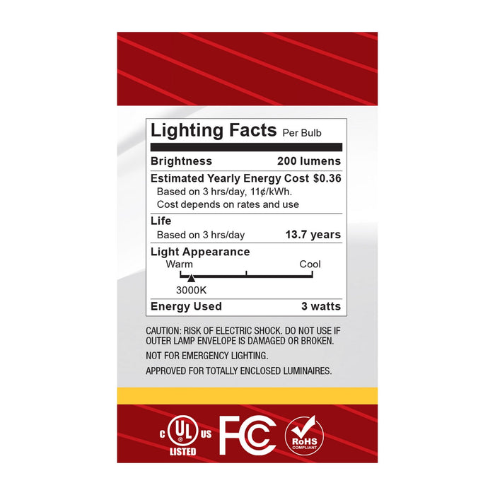Satco S12471 Light Bulb, Clear