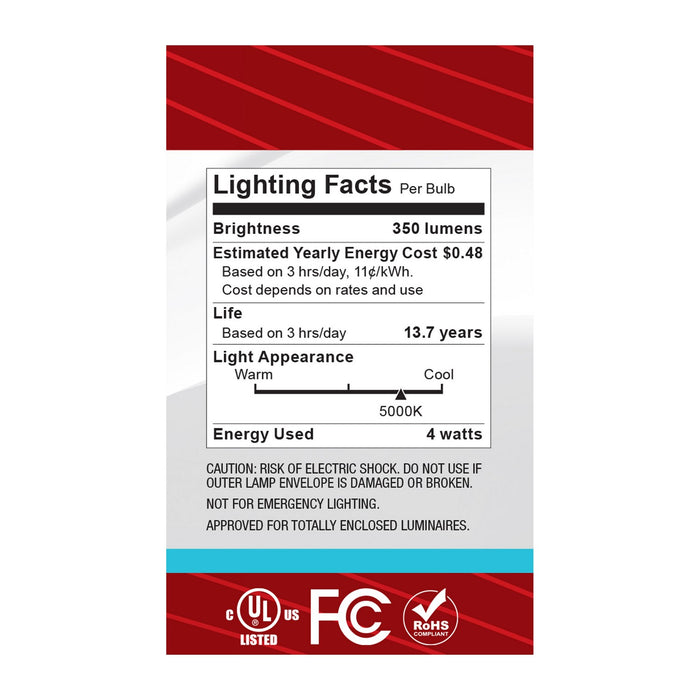 Satco S12473 Light Bulb, Clear
