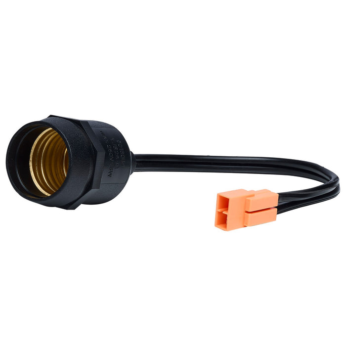 Satco 80-868 Dlr Socket Whip For Dl Cans, Black
