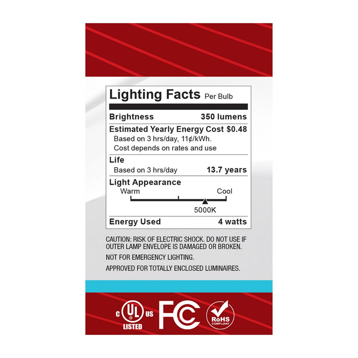 Satco S12476 Light Bulb, Clear