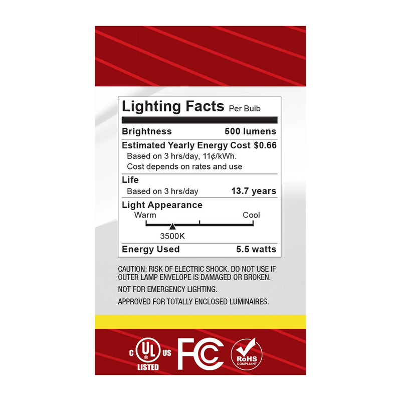 Satco S12477 Light Bulb, Clear