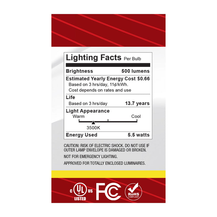 Satco S12477 Light Bulb, Clear
