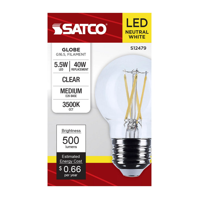 Satco S12479 Light Bulb, Clear