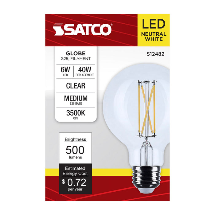 Satco S12482 Light Bulb, Clear