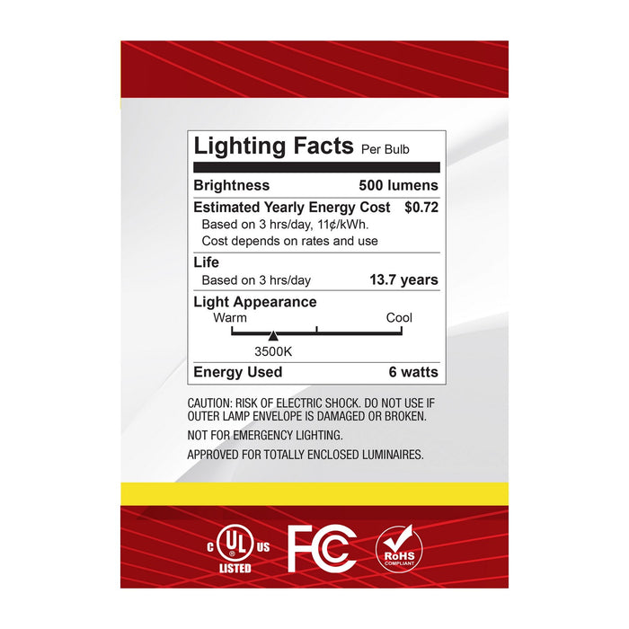 Satco S12485 Light Bulb, Clear