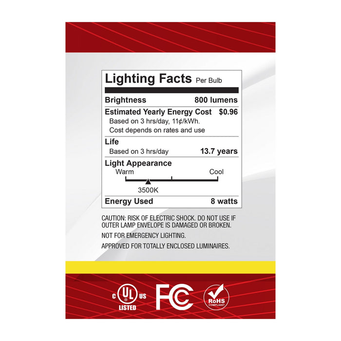 Satco S12488 Light Bulb, Clear
