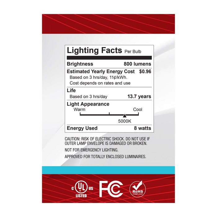 Satco S12489 Light Bulb, Clear
