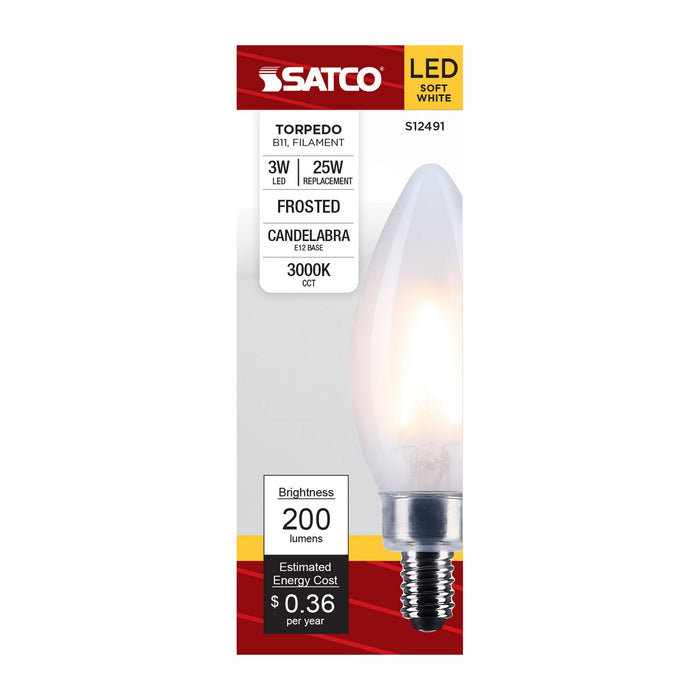 Satco S12491 Light Bulb, Frost