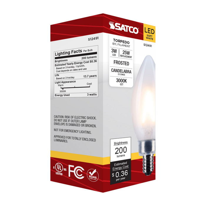 Satco S12491 Light Bulb, Frost