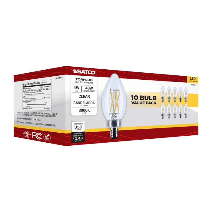 Satco S12492 Light Bulb, Clear