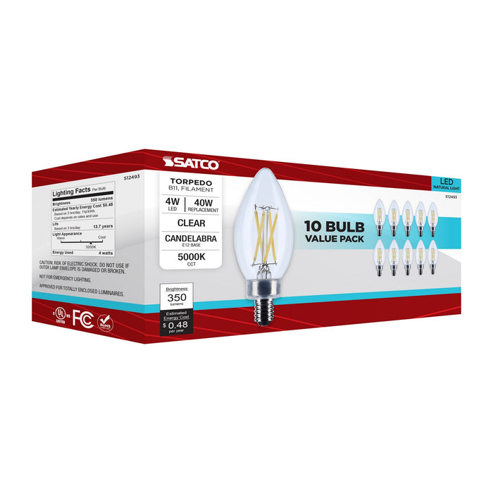 Satco S12493 Light Bulb, Clear