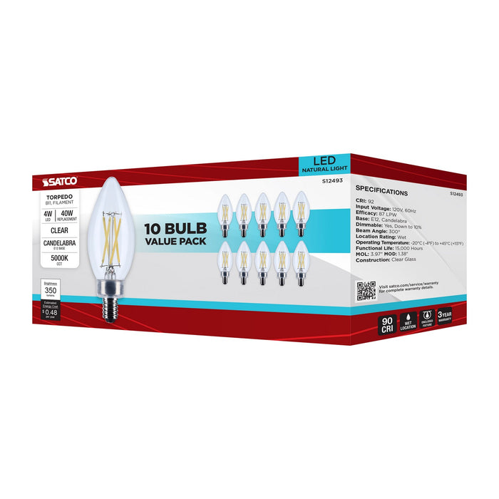 Satco S12493 Light Bulb, Clear