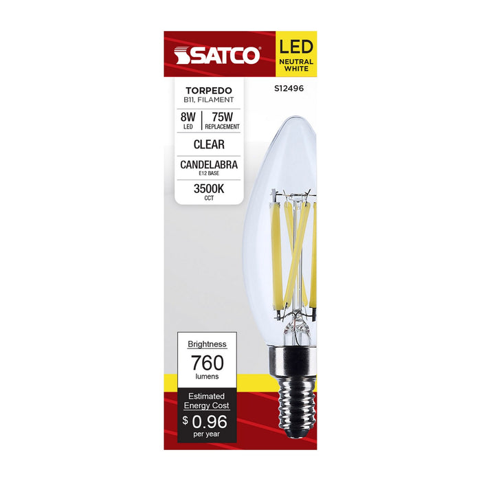 Satco S12496 Light Bulb, Clear