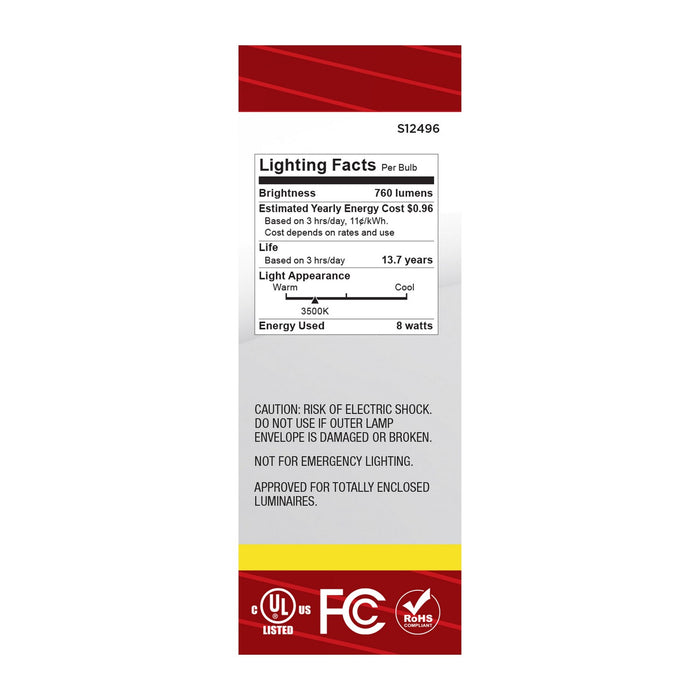 Satco S12496 Light Bulb, Clear