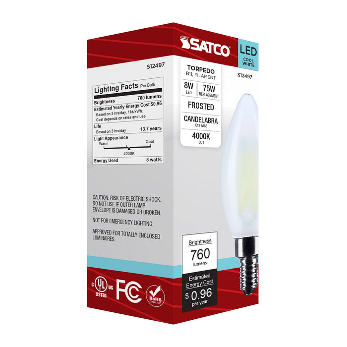 Satco S12497 Light Bulb, Frost