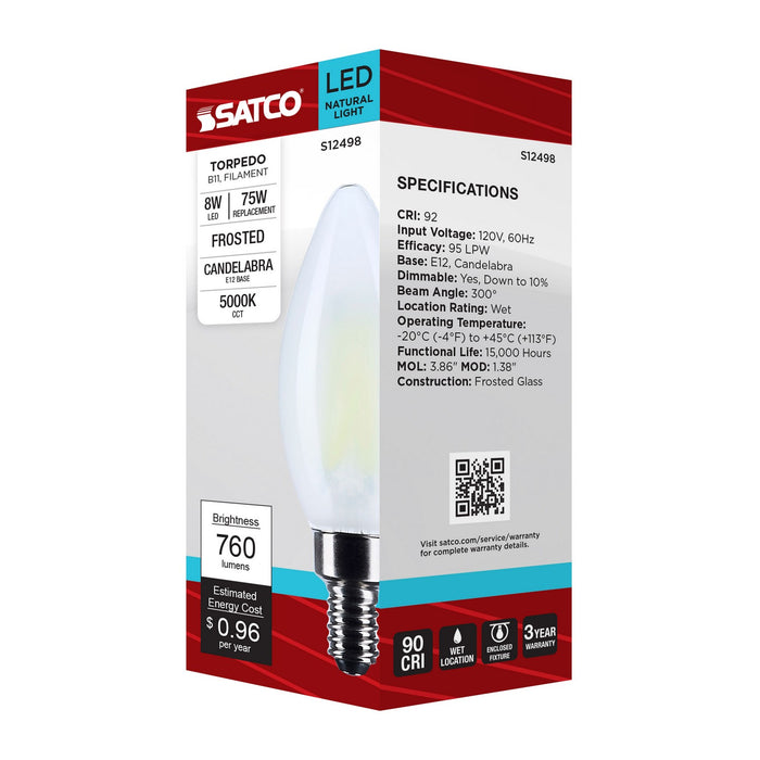 Satco S12498 Light Bulb, Frost