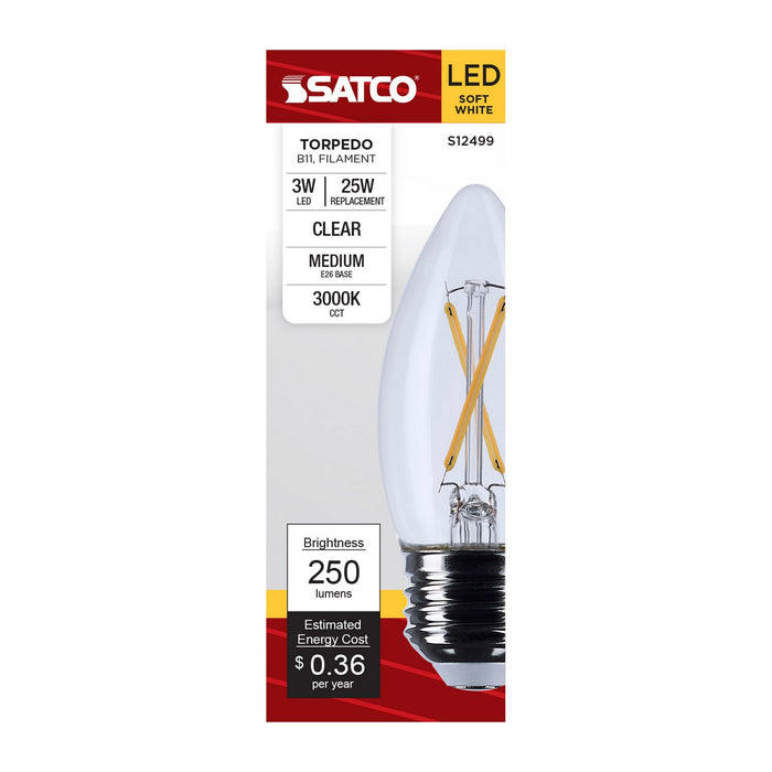 Satco S12499 Light Bulb, Clear