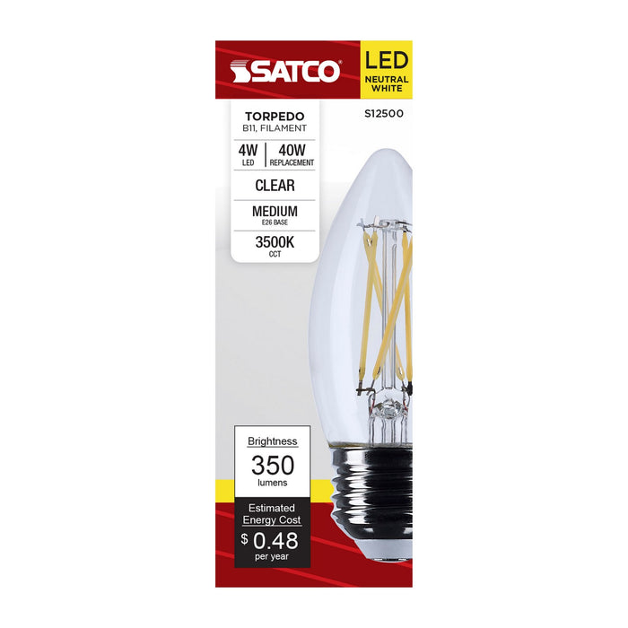 Satco S12500 Light Bulb, Clear