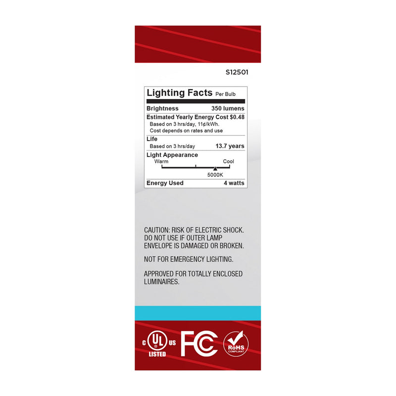 Satco S12501 Light Bulb, Clear