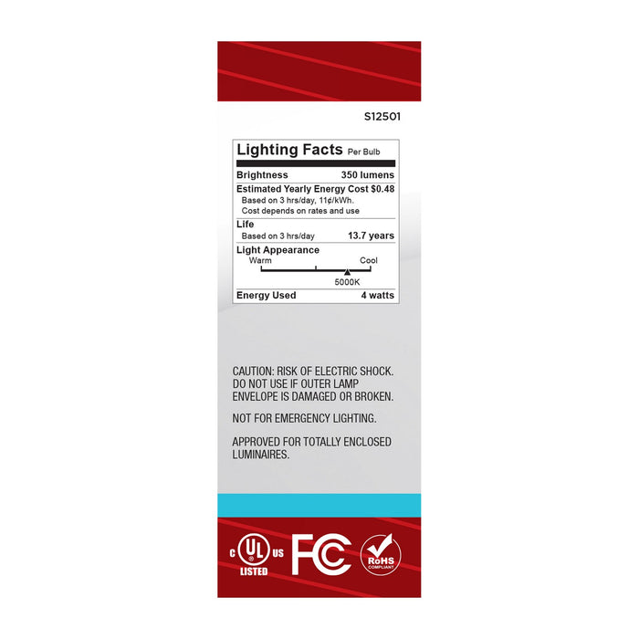 Satco S12501 Light Bulb, Clear