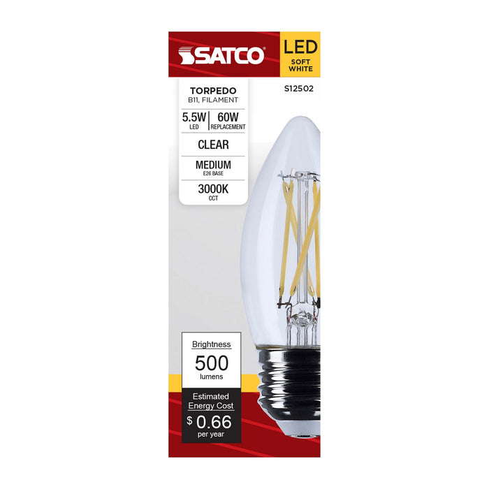 Satco S12502 Light Bulb, Clear