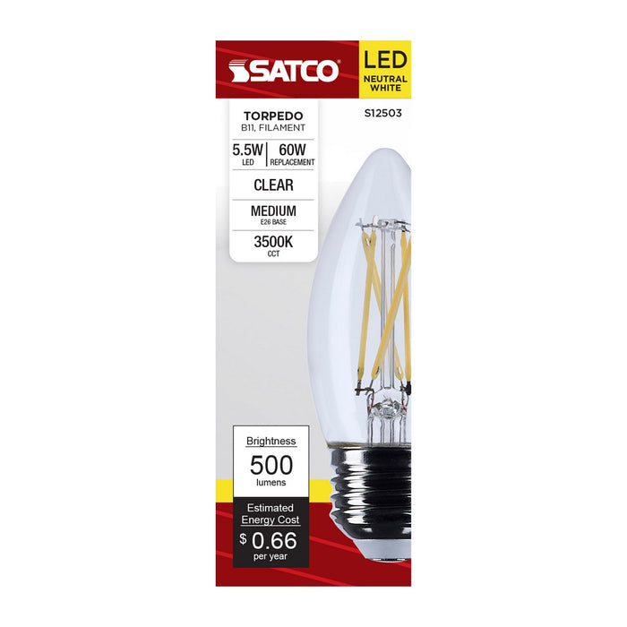 Satco S12503 Light Bulb, Clear