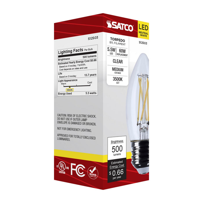 Satco S12503 Light Bulb, Clear