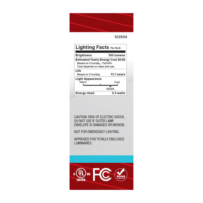 Satco S12504 Light Bulb, Clear