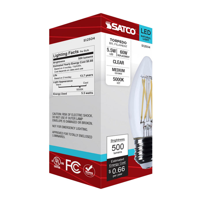 Satco S12504 Light Bulb, Clear
