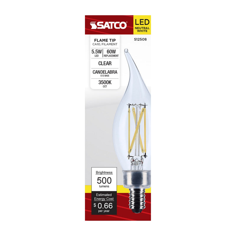 Satco S12508 Light Bulb, Clear