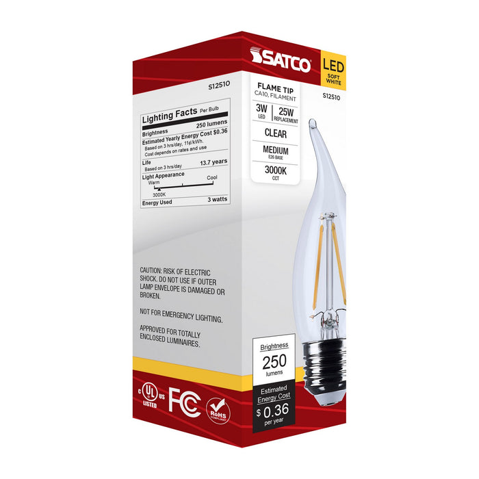 Satco S12510 Light Bulb, Clear