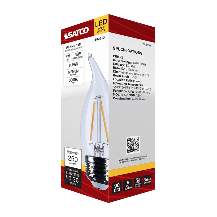 Satco S12510 Light Bulb, Clear
