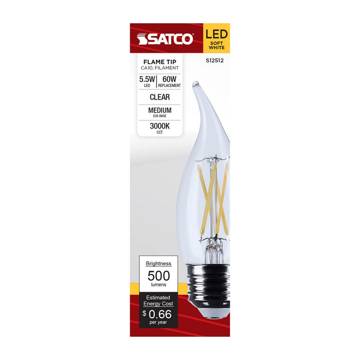 Satco S12512 Light Bulb, Clear