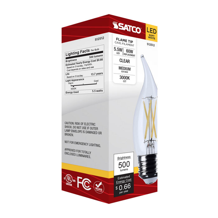 Satco S12512 Light Bulb, Clear