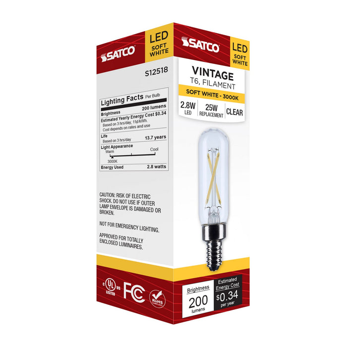 Satco S12518 Light Bulb, Clear
