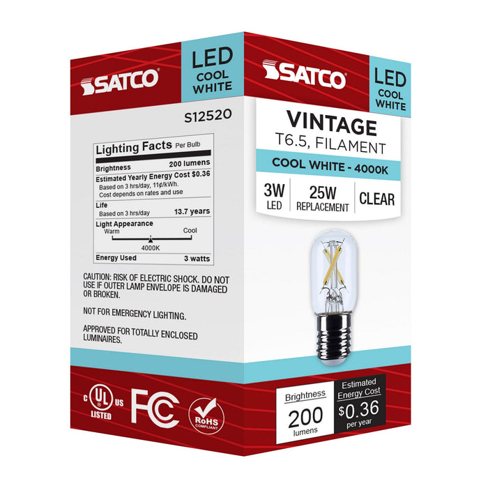 Satco S12520 Light Bulb, Clear