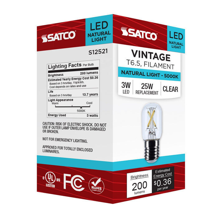 Satco S12521 Light Bulb, Clear