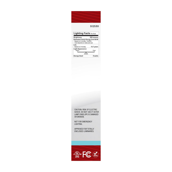 Satco S12530 Light Bulb, Clear