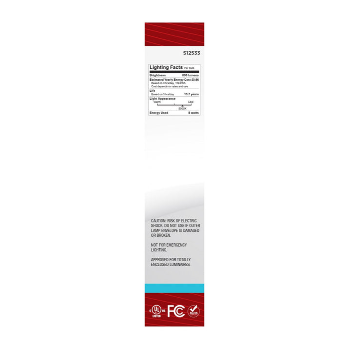 Satco S12533 Light Bulb, Clear