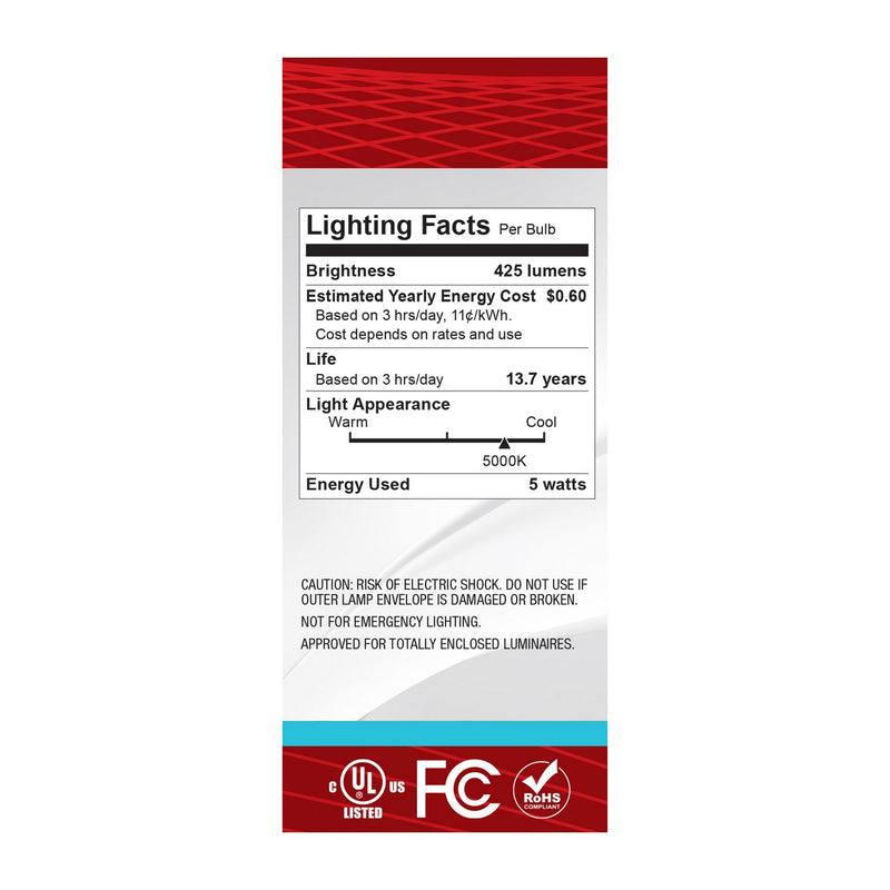 Satco S12535 Light Bulb, Clear