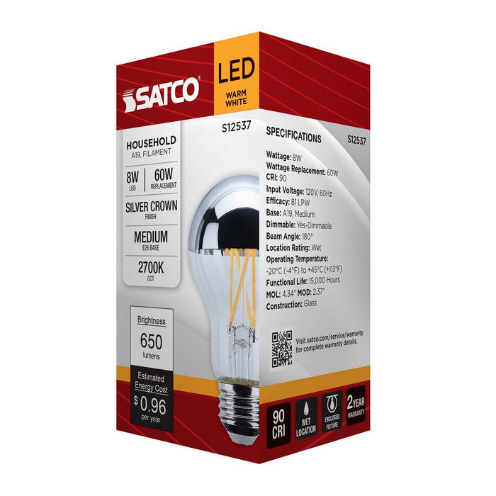 Satco S12537 Light Bulb, Silver