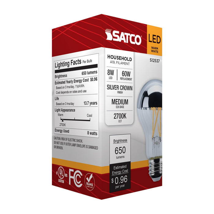 Satco S12537 Light Bulb, Silver