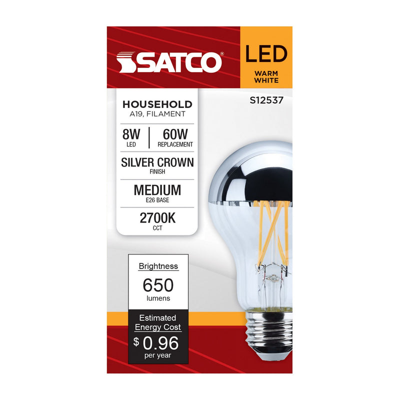 Satco S12537 Light Bulb, Silver