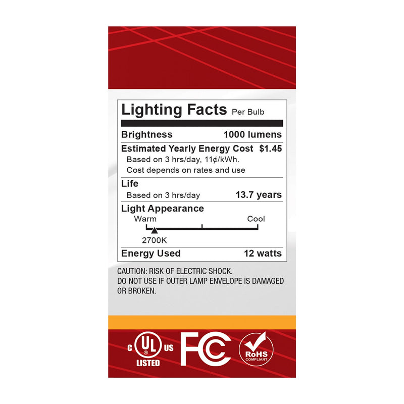 Satco S12539 Light Bulb, Silver