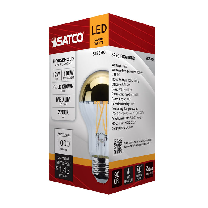 Satco S12540 Light Bulb, Gold