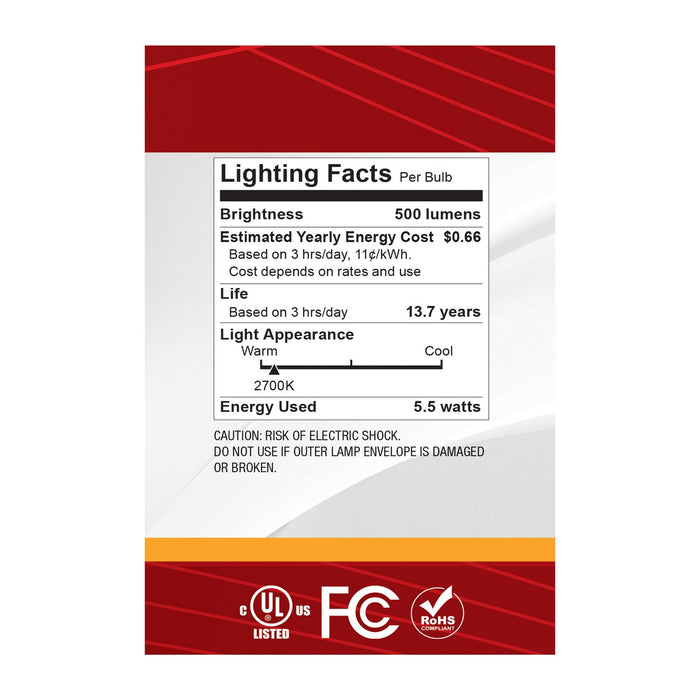 Satco S12541 Light Bulb, Silver