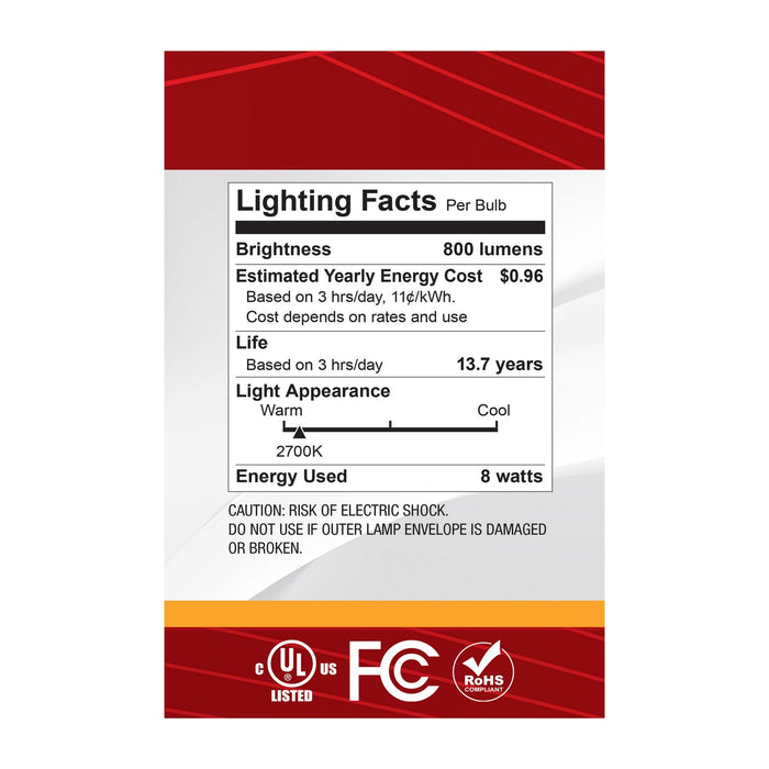 Satco S12545 Light Bulb, Silver