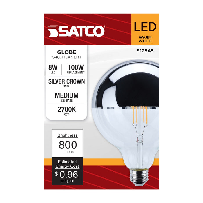 Satco S12545 Light Bulb, Silver