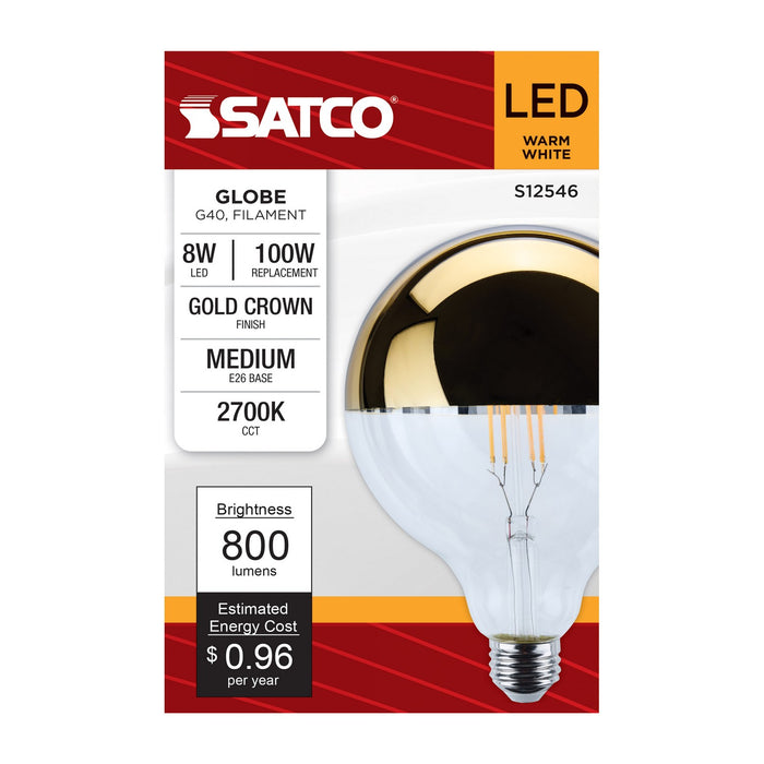 Satco S12546 Light Bulb, Gold